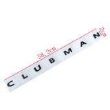 ABS Car Body Emblem Rear Sticker Trunk Decor Logo Decoration for MINI Cooper S Clubman Letter Badge Auto Exterior Accessories
