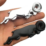 2PCS Dodge Sheep Metal Car Body Side Sticker Trunk Emblem Badge Decal