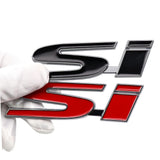 Car Front Grille Sticker Auto Rear Trunk Badge SI Logo for Honda Civic Accord Crv Hrv CITY CRIDER Pilot Legend Fit Accessories