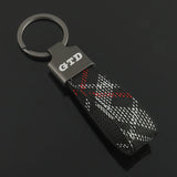 Volkswagen VW GTD Logo Oxford Webbing Car Keychain Pendant Key Chain Holder