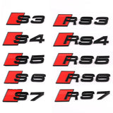 Car Rear Trunk Emblem Sticker Decals for Audi S3 S4 S5 S6 S7 RS3 RS4 RS5 RS6 RS7 SQ3 SQ5 SQ7 SQ8