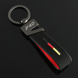 BMW F40 Logo Suede Car Keyring Metal Key Chains Holder Pendant