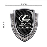 Lexus Metal Carbon Fiber Shield Car Rear Sticker Auto Window Emblem Badge Decal