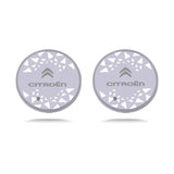 2pcs Citroen Logo Car Water Coasters 7-color LED Light Cup Mat Holder