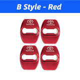 4pcs/set Toyota Stainless Steel Car Door Lock Cover Protection
