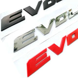 Mitsubishi EVOLUTION X ABS Car Rear Sticker Decal Trunk Emblem Badge