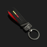 Mercedes Benz Suede Car Keychain Holder Keyring Pandant