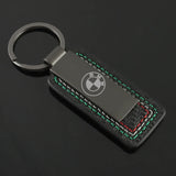 BMW Car Keyring Metal Leather Key Chain Holder Pendant
