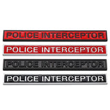 Ford Police Interceptor Metal Car Rear Sticker Auto Body Side Emblem Badge Decal