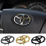 6.5x4.5cm Buckle Car Steering Wheel Emblem Decals Badge for Toyota
