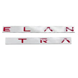 Hyundai ELANTRA Letter Metal Car Rear Sticker Decal Trunk Emblem Badge