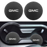 2pcs/set GMC Logo PVC Waterproof Car Water Coaster