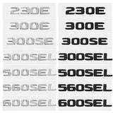 Mercedes Benz 230E 300E 300SEL 300SE 500SEL 560SEL 600SEL ABS Car Rear Sticker Decal