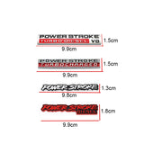 Ford Power Stroke Diesel V8 Metal Car Rear Sticker Auto Body Emblem Badge Decal