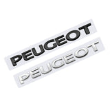 Peugeot ABS Letter Car Rear Sticker Emblem Badge Decal