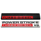 Ford Power Stroke V8 ABS Car Rear Sticker Auto Side Emblem Badge Decal