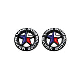 2PCS Jeep Lone Star Metal Car Rear Sticker Body Side Emblem Badge