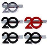 Peugeot 20th Anniversary Metal Car Body Sticker Decal Auto Front Grille Emblem Badge