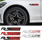 Renault RS Line Logo Metal Car Rear Sticker Emblem Badge Decal