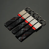 Mercedes Benz AMG Metal Oxford Webbing Car Logo Keyring Pandant Auto Key Chain Holder