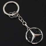 Mercedes Benz Diamond Metal Car Key Rings Keychain Pendant