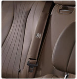 2pcs 33cm Skoda Logo Suede Car Seat Safety Belt Pads Shoulder Protection Cover