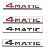 1Pair Mercedes Benz 4MATIC Logo Metal Car Sticker Badge