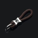 Mercedes Benz AMG Smart Apple Tree Logo Braided Rope Car Keychain Keyring