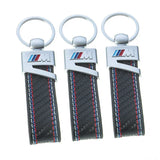 BMW M Power Metal Leather Car Keychain Keyring Key Pendant