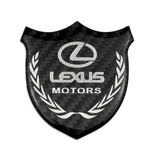 Lexus Metal Carbon Fiber Car Rear Sticker Shield Trunk Emblem Badge Decal