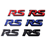 3*1.2CM Car Body Side Emblem Auto Steering Wheel Sticker RS Logo for Honda Fit City Civic HRV CRV Beat Jazz Odyssey CRZ Vezel