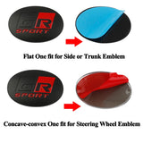 Aluminium Alloy Car Steering Wheel Center Sticker for  GR Sport Corolla Rav4 Auris Yaris Prius C-HR Trunk Side Badges