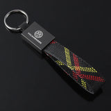 Volkswagen VW R Oxford Webbing Car Keychain Pendant Key Chain Holder