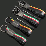 Ford Ecosport Logo Leather Car Keychain Keyring Pendant