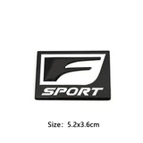 3D Metal Car F Sport Logo Emblem Badge Body Side Sticker for LEXUS