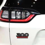 Jeep 300 TOURING Logo Metal Car Fender Side Sticker Rear Emblem Badge Decal