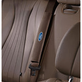 2pcs 33cm Ford Logo Suede Car Seat Safety Belt Pads Shoulder Protection Cover