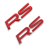 ABS Car Body Side Emblem Badge RS Logo Sticker for Honda Jazz Pilot Civic Accord City FIT CRV HRV Crosstour Odyssey