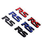 3*1.2CM Car Body Side Emblem Auto Steering Wheel Sticker RS Logo for Honda Fit City Civic HRV CRV Beat Jazz Odyssey CRZ Vezel