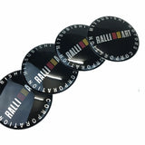 4pcs/set 56mm/60mm/65mm Mitsubishi Ralliart Car Wheel Center Hub Sticker Decal