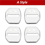 4pcs/set Ford Stainless Steel Car Door Lock Cover Protection