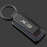 BMW X1 X2 X3 X4 X5 X6 X7 Logo Oxford Webbing Metal Car Keychain Keyring