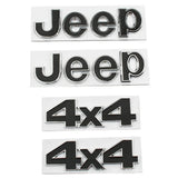 Jeep 4x4 Metal Car Rear Sticker Decal Auto Car Front Emblem Badge