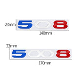 Peugeot 208 308 408 508 2008 3008 4008 5008 Letter Car Front Hood Sticker Auto Rear Emblem Badge Decal