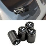 4pcs Lexus Logo Tire Valve Caps