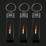 For Volkswagen VW R Lavida Golf MK7.5 T-ROC T-CROSS Jetta Polo MAGOTAN B6 B7 B8 Caddy Car Logo Keyring Metal Key Chains Holder Pendant