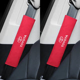 2pcs/set Toyota Suede Car Safety Belt Pads Shoulder Covers