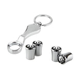 4pcs/set Chrysler Mopar Logo Car Air Valve Stem Caps Auto Tyre Valve Covers with Wrench