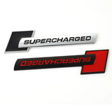 Audi Supercharged Logo Metal Car Rear Sticker Trunk Emblem Badge Decal