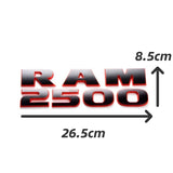 26.5x8.5cm Dodge RAM1500 RAM2500 RAM3500 ABS Car Side Fender Sticker Body Emblem Badge